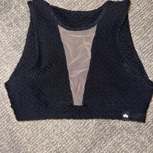 Booty by Brabants Black Mesh V-Plunge Bralette